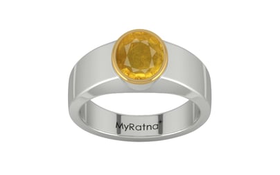 GoldCap Thailand Yellow Sapphire Ring Prime Quality (R10)