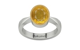 GoldCap Thailand Yellow Sapphire Ring Prime Quality (R9)