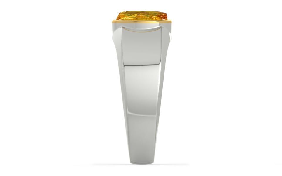 GoldCap Thailand Yellow Sapphire Ring Rare Quality (R10)