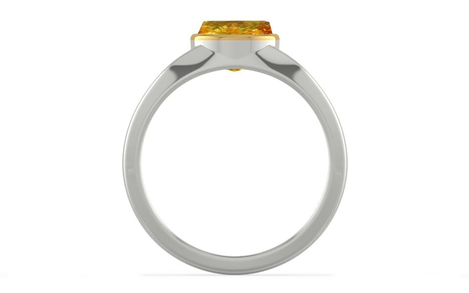 GoldCap Thailand Yellow Sapphire Ring Rare Quality (R10)