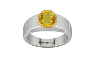 GoldCap Thailand Yellow Sapphire Ring Rare Quality (R10)