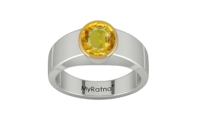 GoldCap Thailand Yellow Sapphire Ring Rare Quality (R10)