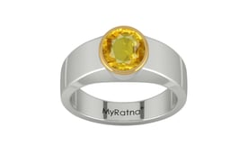GoldCap Thailand Yellow Sapphire Ring Rare Quality (R10)