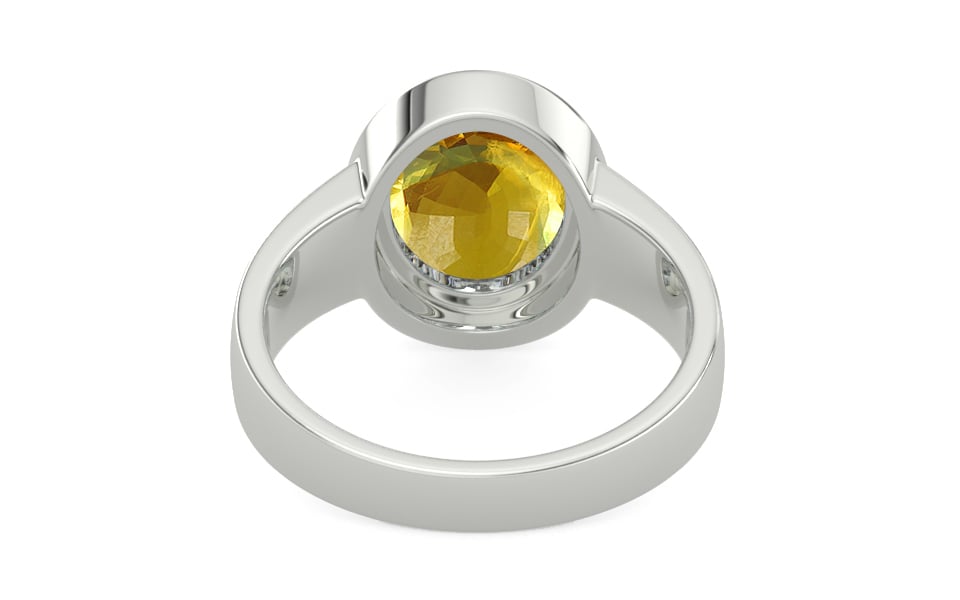 Goldcap Thailand Yellow Sapphire Ring Rare Quality (R3)