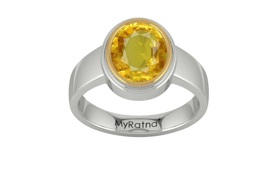 Goldcap Thailand Yellow Sapphire Ring Rare Quality (R3)