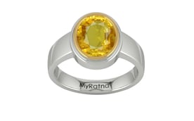 Goldcap Thailand Yellow Sapphire Ring Rare Quality (R3)