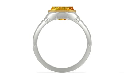 Goldcap Thailand Yellow Sapphire Ring Rare Quality (R7)