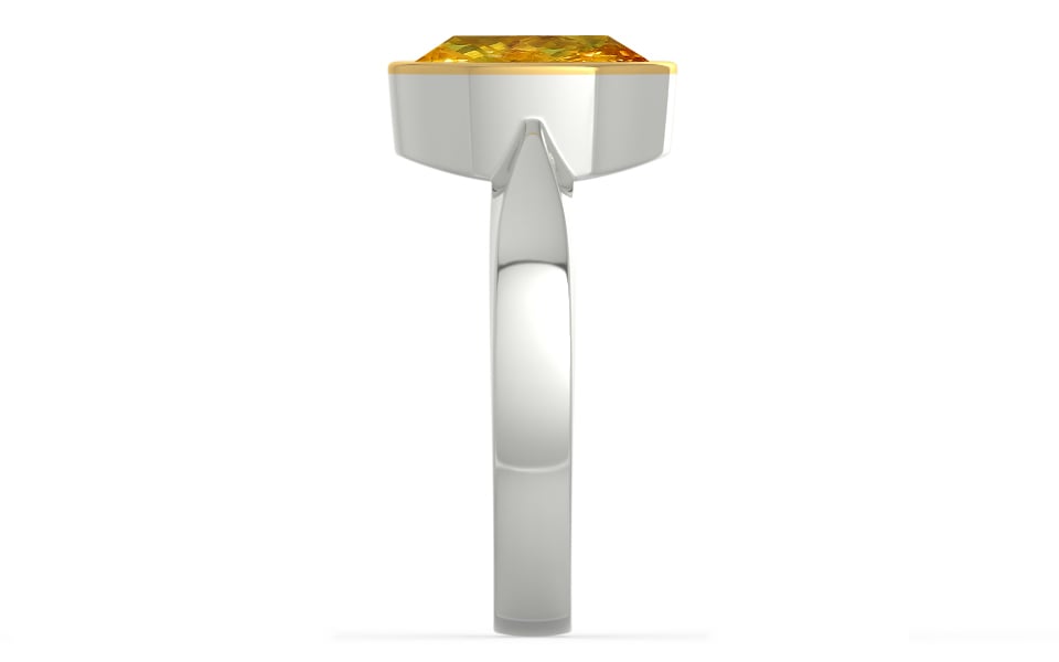 GoldCap Thailand Yellow Sapphire Ring Rare Quality (R9)