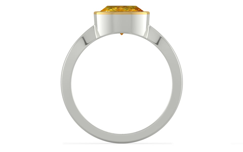 GoldCap Thailand Yellow Sapphire Ring Rare Quality (R9)