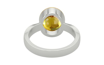 GoldCap Thailand Yellow Sapphire Ring Rare Quality (R9)