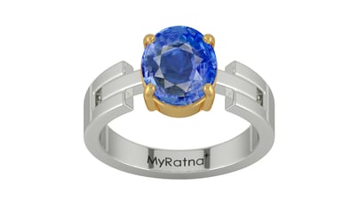 GoldCollet Ceylon Blue Sapphire Ring Limited Quality (R8)