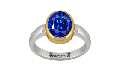 Goldcollet Ceylon Blue Sapphire Ring Rare Quality (R6)