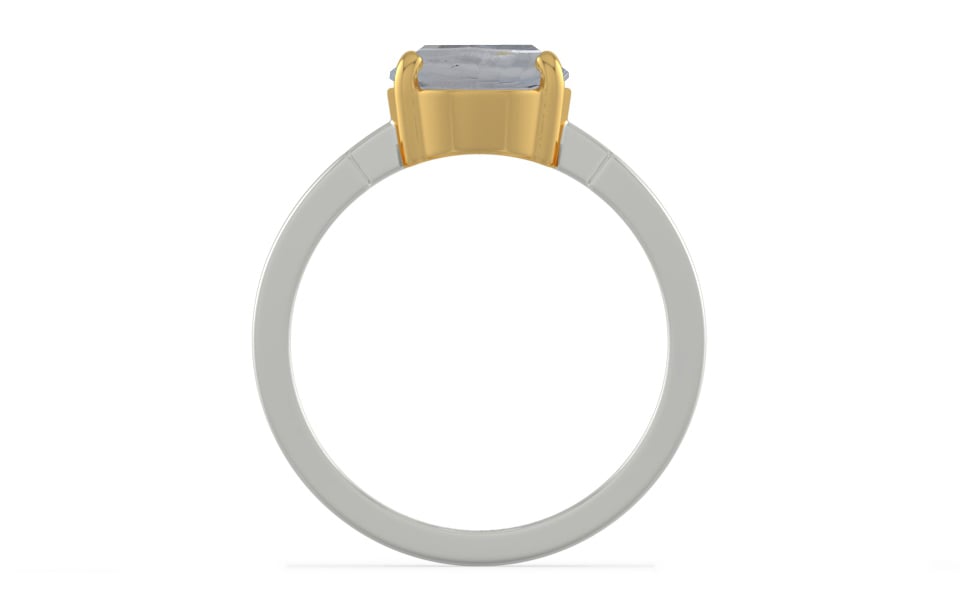 GoldCollet Ceylon White Sapphire Ring Fine Quality (R8)