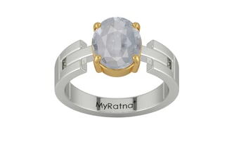 GoldCollet Ceylon White Sapphire Ring Fine Quality (R8)