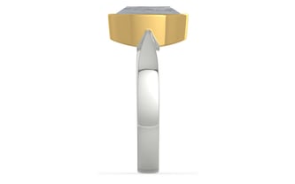 GoldCollet Ceylon White Sapphire Ring Fine Quality (R9)