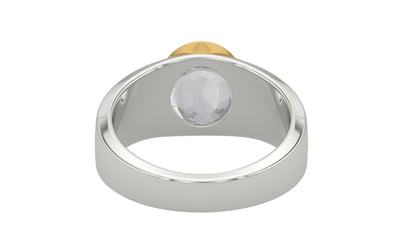 GoldCollet Ceylon White Sapphire Ring Limited Quality (R10)