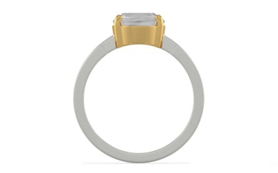 GoldCollet Ceylon White Sapphire Ring Limited Quality (R8)