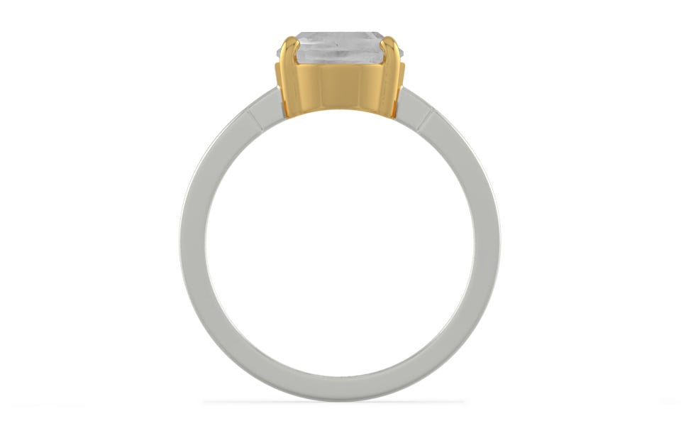 GoldCollet Ceylon White Sapphire Ring Limited Quality (R8)