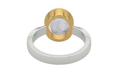 GoldCollet Ceylon White Sapphire Ring Limited Quality (R9)