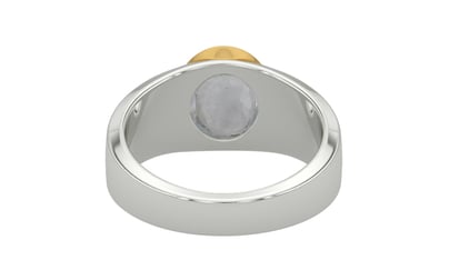 GoldCollet Ceylon White Sapphire Ring Prime Quality (R10)