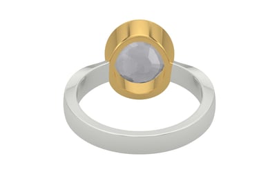 GoldCollet Ceylon White Sapphire Ring Prime Quality (R9)