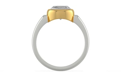 Goldcollet Ceylon White Sapphire Ring Rare Quality (R6)