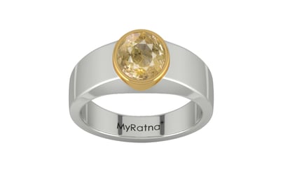 GoldCollet Ceylon Yellow Sapphire Ring Fine Quality (R10)