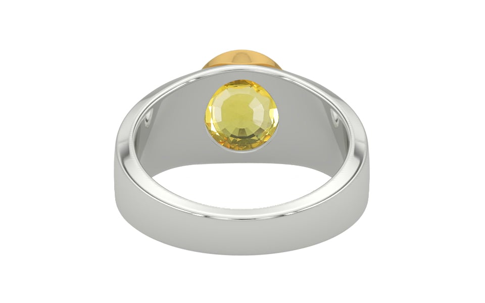 GoldCollet Ceylon Yellow Sapphire Ring Limited Quality (R10)