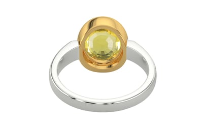 Goldcollet Ceylon Yellow Sapphire Ring Limited Quality (R6)