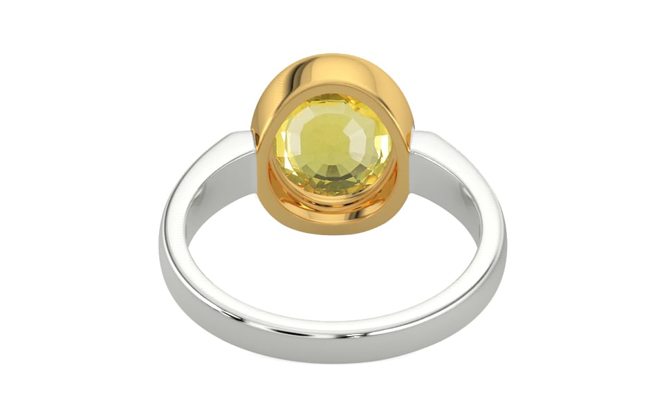 Goldcollet Ceylon Yellow Sapphire Ring Limited Quality (R6)