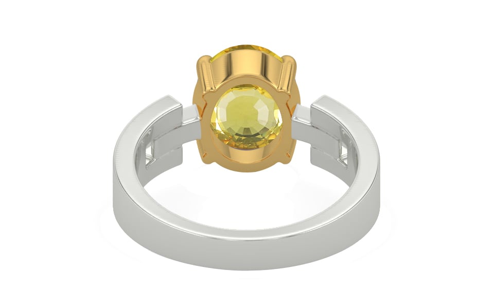 GoldCollet Ceylon Yellow Sapphire Ring Limited Quality (R8)
