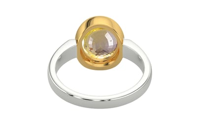 Goldcollet Ceylon Yellow Sapphire Ring Prime Quality (R6)