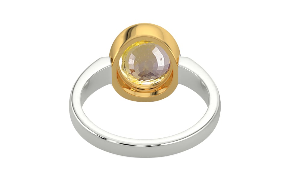 Goldcollet Ceylon Yellow Sapphire Ring Prime Quality (R6)