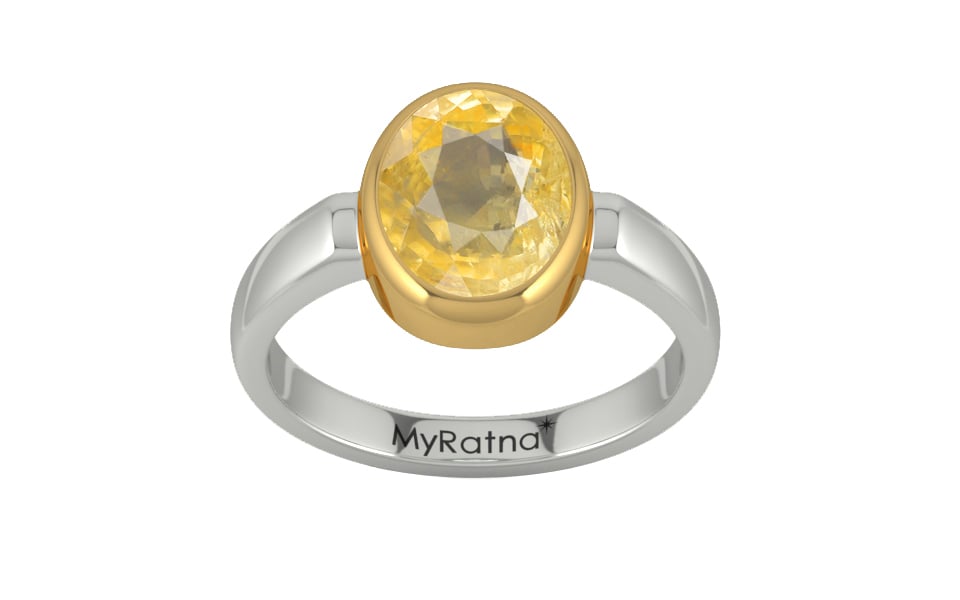 Goldcollet Ceylon Yellow Sapphire Ring Prime Quality (R6)