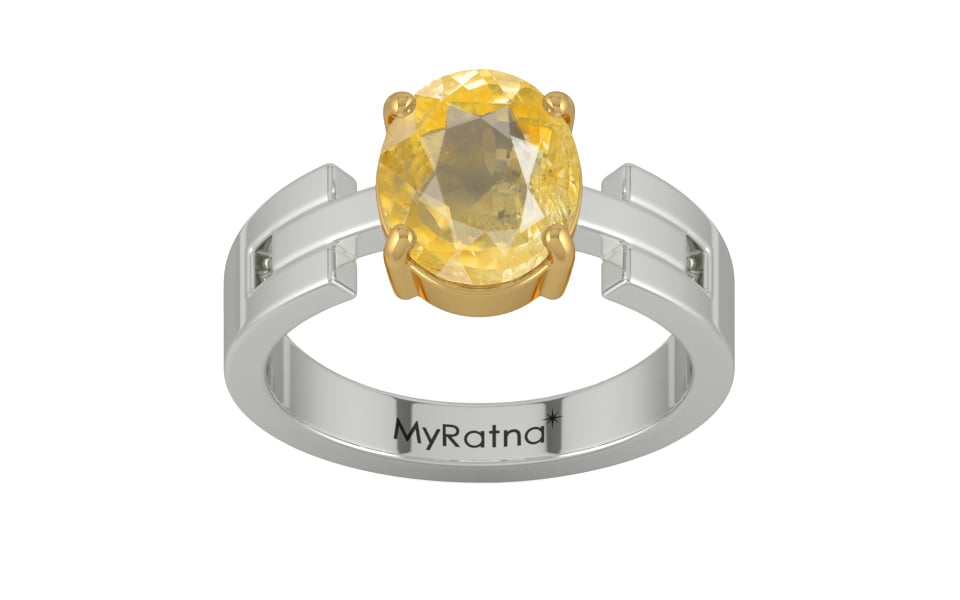 GoldCollet Ceylon Yellow Sapphire Ring Prime Quality (R8)