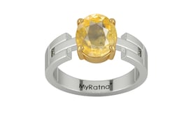 GoldCollet Ceylon Yellow Sapphire Ring Prime Quality (R8)