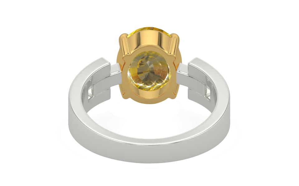 GoldCollet Ceylon Yellow Sapphire Ring Rare Quality (R8)