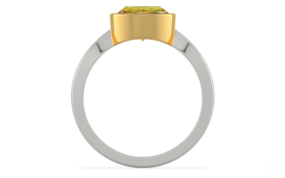 GoldCollet Ceylon Yellow Sapphire Ring Rare Quality (R9)