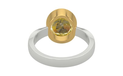 GoldCollet Ceylon Yellow Sapphire Ring Rare Quality (R9)