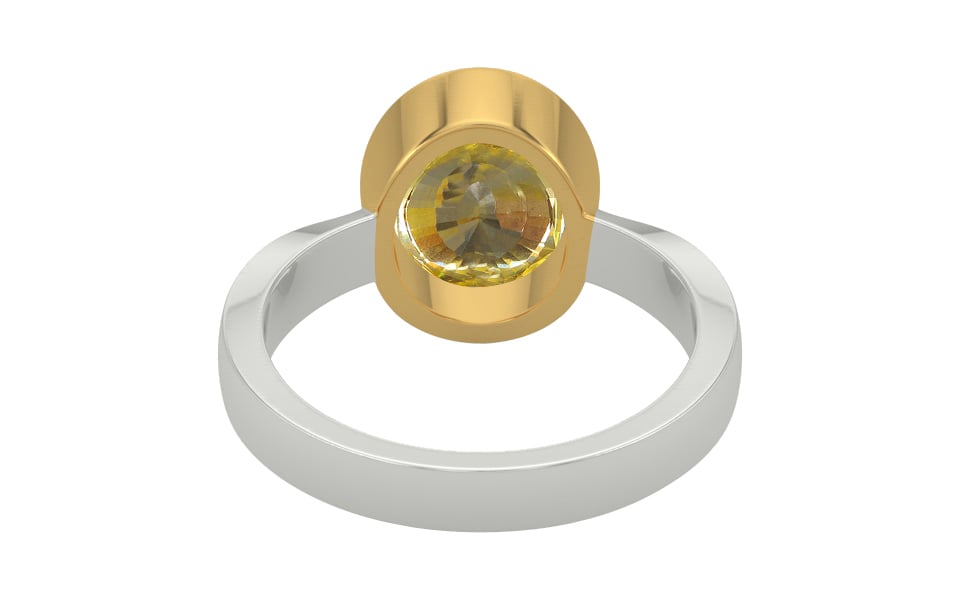 GoldCollet Ceylon Yellow Sapphire Ring Rare Quality (R9)