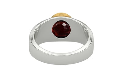 GoldCollet Hessonite Garnet Ring Fine Quality (R10)