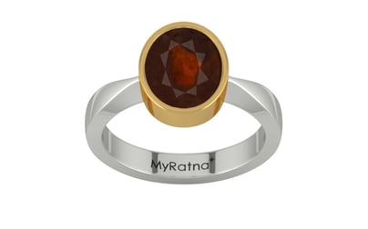 GoldCollet Hessonite Garnet Ring Fine Quality (R9)