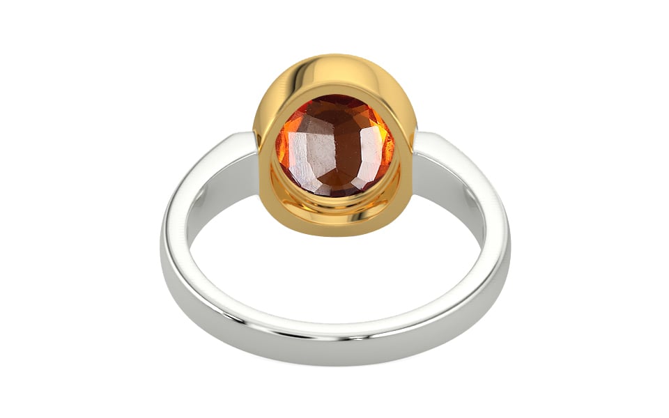 Goldcollet Hessonite Garnet Ring Limited Quality (R6)