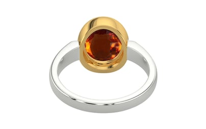 Goldcollet Hessonite Garnet Ring Rare Quality (R6)