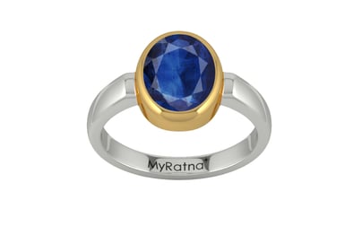 Goldcollet Thailand Blue Sapphire Ring Limited Quality (R6)