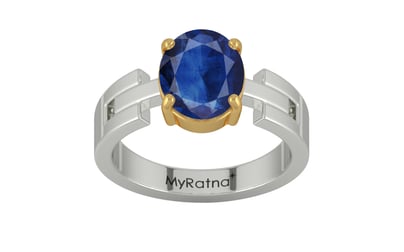 GoldCollet Thailand Blue Sapphire Ring Limited Quality (R8)