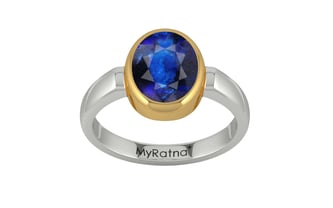 Goldcollet Thailand Blue Sapphire Ring Rare Quality (R6)