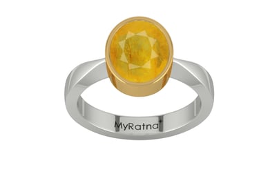GoldCollet Thailand Yellow Sapphire Ring Fine Quality (R9)