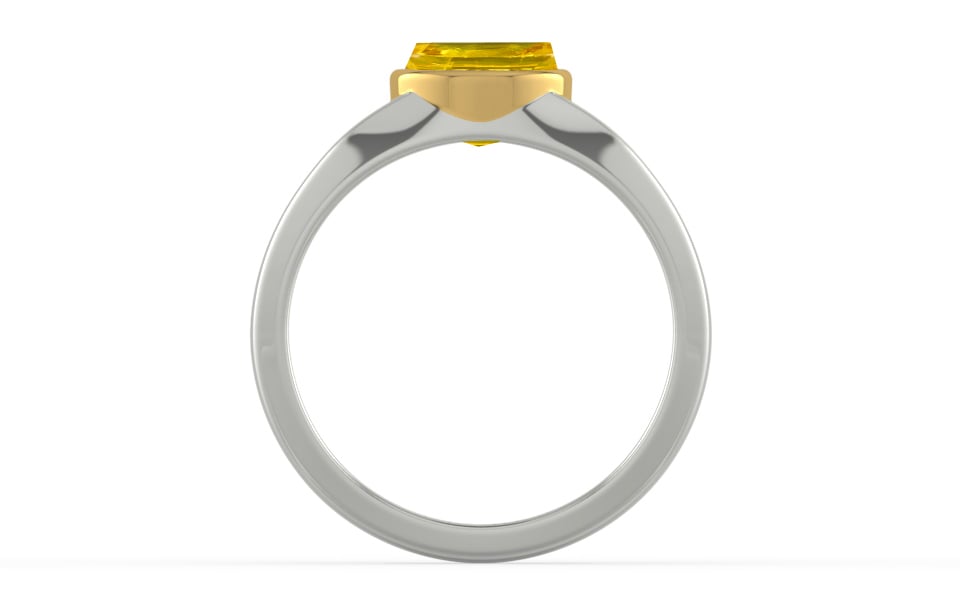 GoldCollet Thailand Yellow Sapphire Ring Limited Quality (R10)