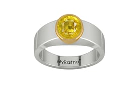 GoldCollet Thailand Yellow Sapphire Ring Limited Quality (R10)